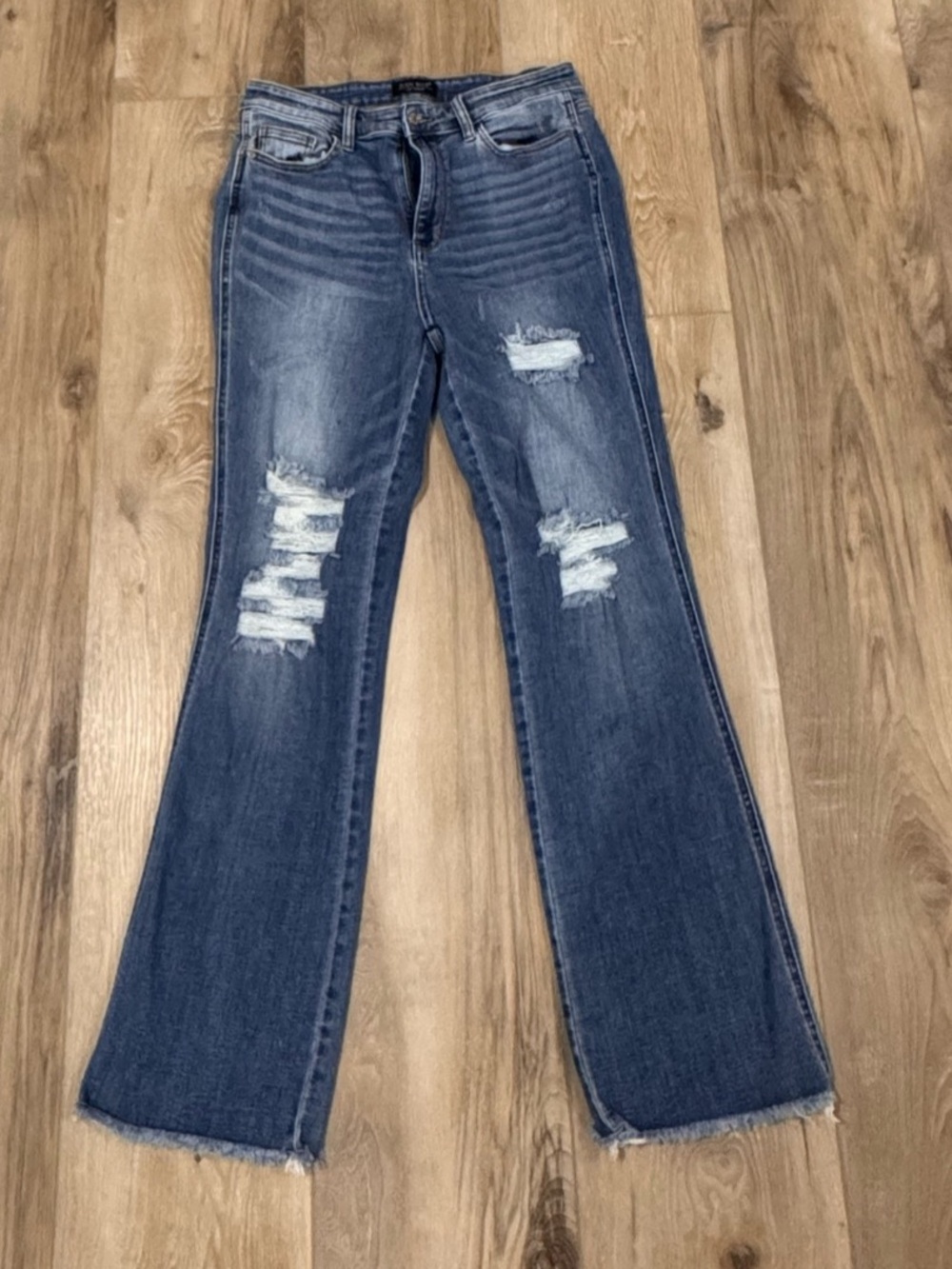 Judy Blue distressed boot cut jeans size 13